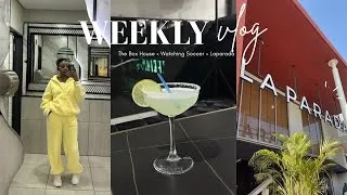 Thumbnail: VLOG : laparada + the box house + watching soccer and more. 