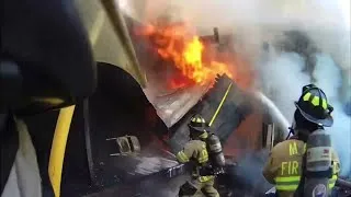 Thumbnail: Abandoned structure fire, exterior to interior attack. 