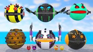 Thumbnail: PACMAN 3D Robot Battle Royale | Realistic Cinema 4D Physics Simulations