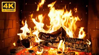 Thumbnail: 🔥 The Most Realistic Fireplace with Christmas Atmosphere with Crackling Fire for Emotional Rest