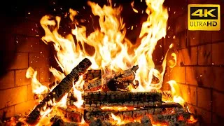 Thumbnail: 🔥 Wood-Burning Fireplace with Gentle Firelight and Whispering Crackles for Cozy Christmas Ambience