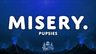Thumbnail: pupsies - misery. (Lyrics)