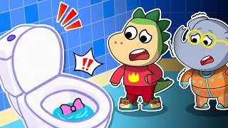 Thumbnail: 🚽 Toilet Mystery! 😱 Where Is Sparkle?! 👀 Fire Spike Kids Stories