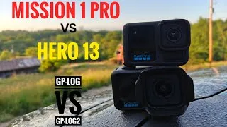 Thumbnail: GP-LOG vs GP-LOG2 | Mission 1 Pro vs Hero 13 Comparison Footage