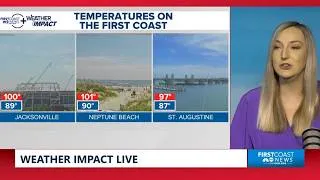 Thumbnail: Weather Impact Live July 25: Dangerous heat across the First Coast Saturday