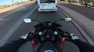 Thumbnail: Last Ride with the 2025 Ninja 500 | First Ride on the New 2026 Ninja ZX6R | Riding home from Dealer