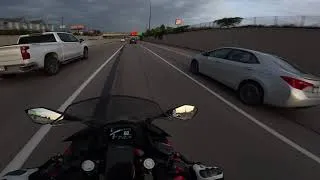 Thumbnail: Rode to Work... Then the Rain Hit 🌧️ | Upgrading my bike? | 25 Ninja 500SE | Beginner Rider |