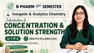 Thumbnail: Introduction to pharmaceutical analysis | U-1 P-2 | Inorganic & Analytics Chemistry | BPharma 2026