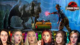 Thumbnail: "T-Rex Attack" Reactions! Jurassic Park (1993) Movie Reaction | Sam Neill