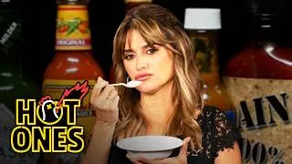 Thumbnail: Penélope Cruz Laughs With Abandon While Eating Spicy Wings | Hot Ones