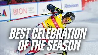 Thumbnail: BEST CELEBRATION OF THE SEASON | FIS Freestyle Skiing