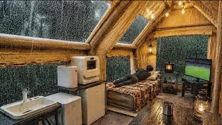 Thumbnail: LUXURY CAMPING IN THE RAIN 🌧️ WITH TESLA CYBER TRUCK 