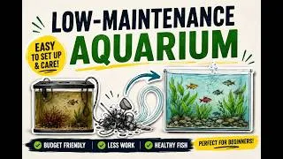 Thumbnail: Low-Maintenance Aquarium Setup 🌿🐠 (The Easiest Fish Tank You'll Ever Own!)