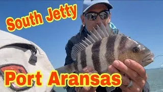 Thumbnail:  Hooked a MONSTER at the South Jetty... then This happened."