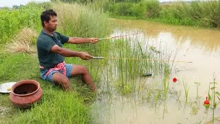 Thumbnail: Fishing || The village fishermen use intelligence and the best technique to catch fish in the canal