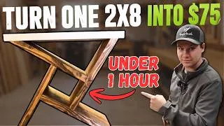 Thumbnail: Make $75 in Under 1 Hour With This Simple Table Build! (Step by Step DIY Build)