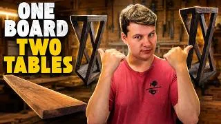 Thumbnail: How to Make TWO Tables With ONE 2x10 | Easy Woodworking