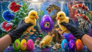 Thumbnail: Baby duck ducklings, Colorful eggs fish surprise, koi, snake, angelfish, goldfish, betta fish