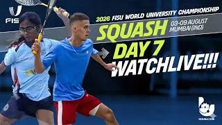 Thumbnail: Day 7 | Court 1 | FISU WUC SQUASH Mumbai | 2026