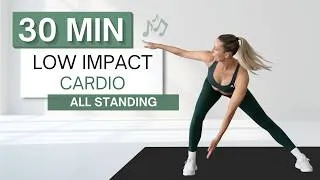 Thumbnail: 30 min LOW IMPACT CARDIO HIIT WORKOUT | To The Beat | All Standing | No Repeats