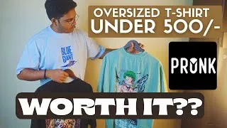 Thumbnail: 4 Oversized Tees Under 500 rupees from Myntra | Pronk Review in Hindi