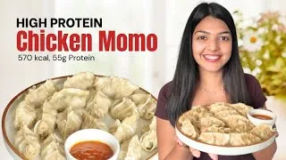 Thumbnail: High Protein Homemade Chicken Momo | Healthy & Macro-Friendly 🍚✨