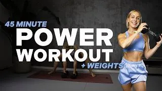 Thumbnail: 45 MIN POWER WORKOUT | FULL BODY | CONNECT, STRENGTHEN & EMPOWER YOURSELF | With Weights