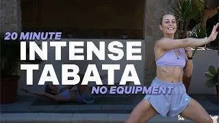 Thumbnail: 20 MIN INTENSE TABATA WORKOUT | FEEL STRONG, ENERGIZED & ACCOMPLISHED | MAXIMUM BURN | No Equipment