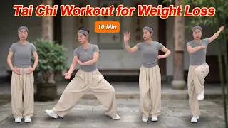 Thumbnail: 10 Minute Low Impact Tai Chi Workout for Weight Loss, Reduce Stiffness & Improve Mobility