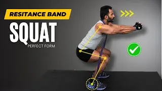 Thumbnail: How To Do Resistance Band Squat For Lower Body Strength & Stability | Fitness My Life