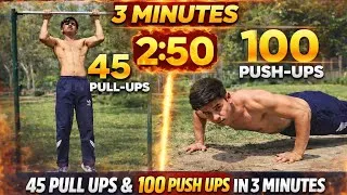 Thumbnail: Can I do 45 pull ups and 100 push ups in 3 minutes #calisthenics #workout 