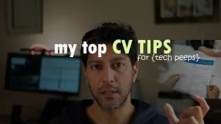 Thumbnail: My Top CV Tips for {Developers++}
