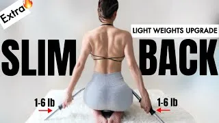 Thumbnail: 10-Min Slim Back Fat, Bra Bulge & Improve Posture HIIT | Light Weights Upgrade 1–6 lb (0.5–3 kg)
