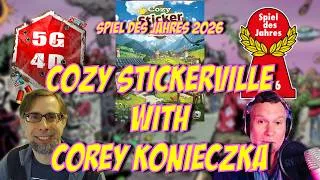 Thumbnail: Spiel des Jahres 2026 - Cozy Stickerville with Corey Konieczka