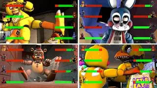 Thumbnail: [SFM FNaF] Top 5 FNAF MOVIE 2 vs FNAF Fight Animations WITH Healthbars