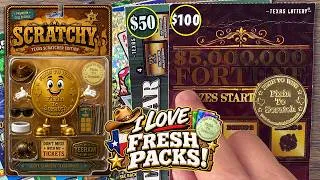 Thumbnail: I LOVE FRESH PACKS! $50 and $100 Lottery Tickets