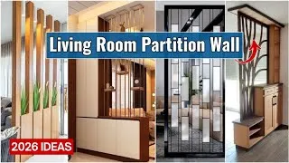 Thumbnail: Top 100 Modern Living Room Partition Wall Ideas 2026 | Best Room Divider Design Ideas