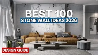 Thumbnail: Best 100 Stone Wall Decorating Ideas 2026 | Modern Living Room Wall Design & Home Interior Trends