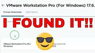 Thumbnail: VMware player download: WHERE IS IT? I FOUND it, FREE!