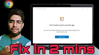 Thumbnail: You'll need to ask to use this app || Microsoft family features #microsoftfamily