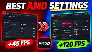 Thumbnail: Best AMD Control Adrenalin Settings for MAX FPS & Low Input Lag (Optimization Guide)