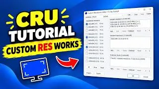 Thumbnail: Learn How to Add Custom Resolutions & Refresh Rates in Windows (CRU Tutorial)