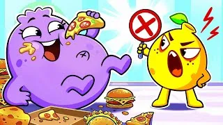 Thumbnail: Don't Overeat Song | Funny Kids Songs 😻🐨🐰🦁 & Nursery Rhymes VocaVoca Berries #song #baby #cartoon