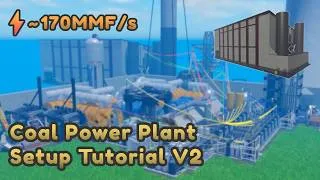 Thumbnail: Coal Power Plant Setup Tutorial V2 | Industrialist Roblox
