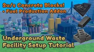 Thumbnail: Underground Waste Facility Setup Tutorial | Industrialist Roblox