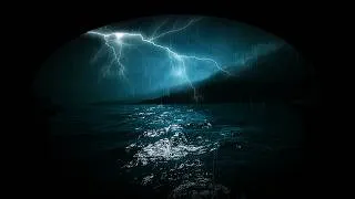 Thumbnail: Heavy Ocean Rainstorm with Intense Thunder Sounds Recorded at the Hidden Coast | Dimmed Screen Sleep