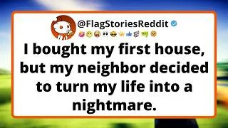 Thumbnail: I bought my first house, but my neighbor decided to turn my life into a nightmare.