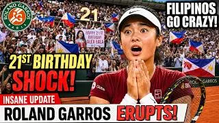 Thumbnail: INSANE UPDATE: Alex Eala Turns 21 at Roland Garros — Filipinos Go Absolutely CRAZY!