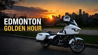 Thumbnail: Golden Hour Ride Through Edmonton | Harley-Davidson Road Glide POV