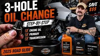 Thumbnail: 2025 Harley-Davidson Road Glide 3-Hole Oil Change | Complete Step-by-Step Guide